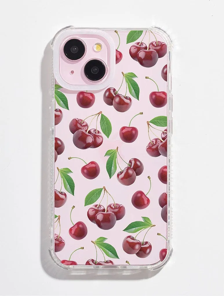 Cherries Shock iPhone Case sold by Skinnydip London