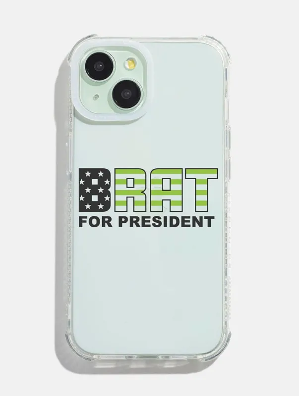 Brat For President Shock iPhone Case sold by Skinnydip London