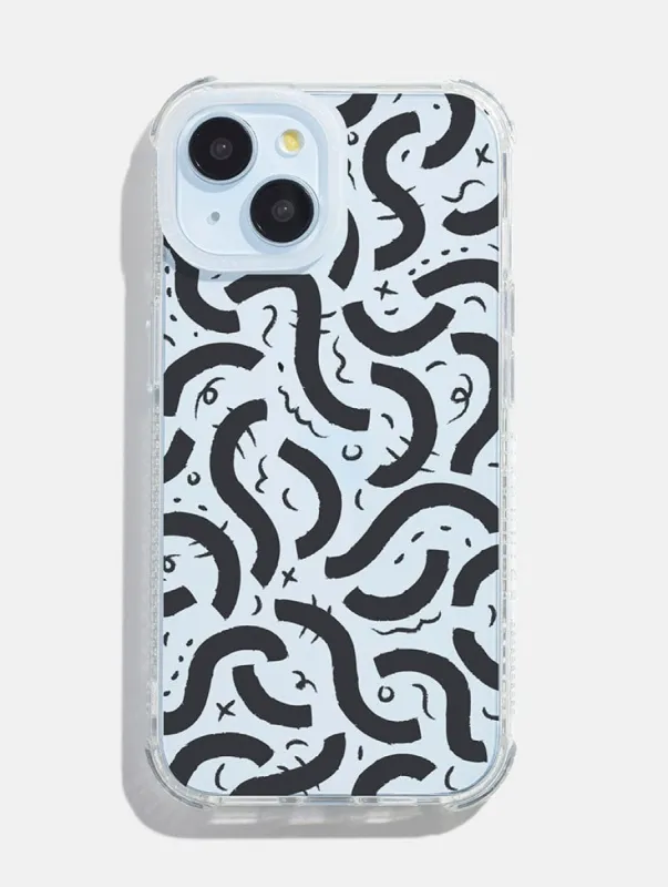 Abstract Doodle Shock iPhone Case sold by Skinnydip London