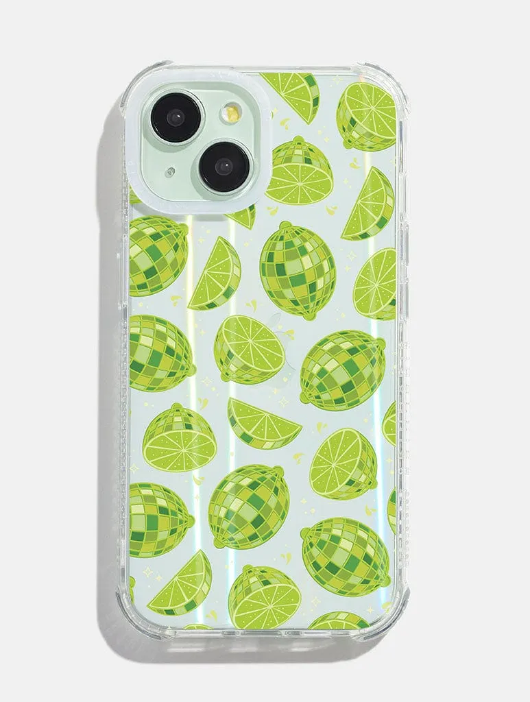 Disco Limes Shock iPhone Case sold by Skinnydip London