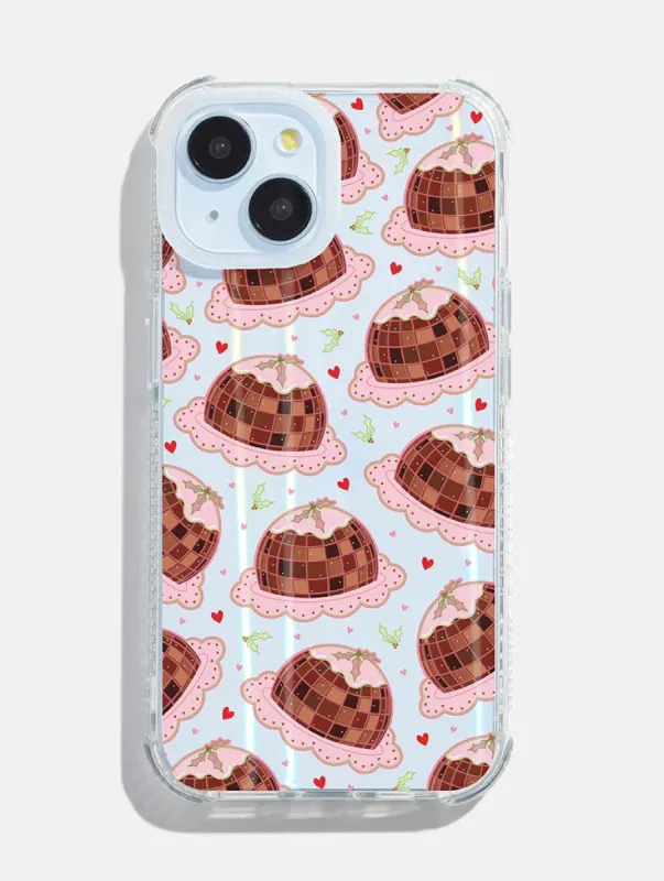 Disco Christmas Pudding Shock iPhone Case sold by Skinnydip London