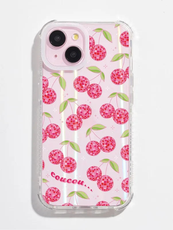 Disco Cherries CouCou Shock iPhone Case sold by Skinnydip London