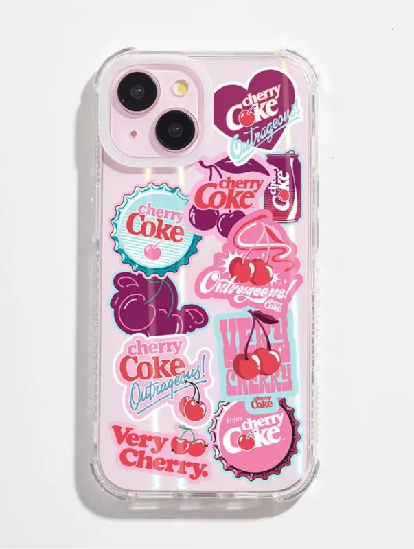 Cherry Coke Sticker Shock iPhone Case sold by Skinnydip London