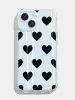 Black Heart Holo Shock iPhone Case sold by Skinnydip London
