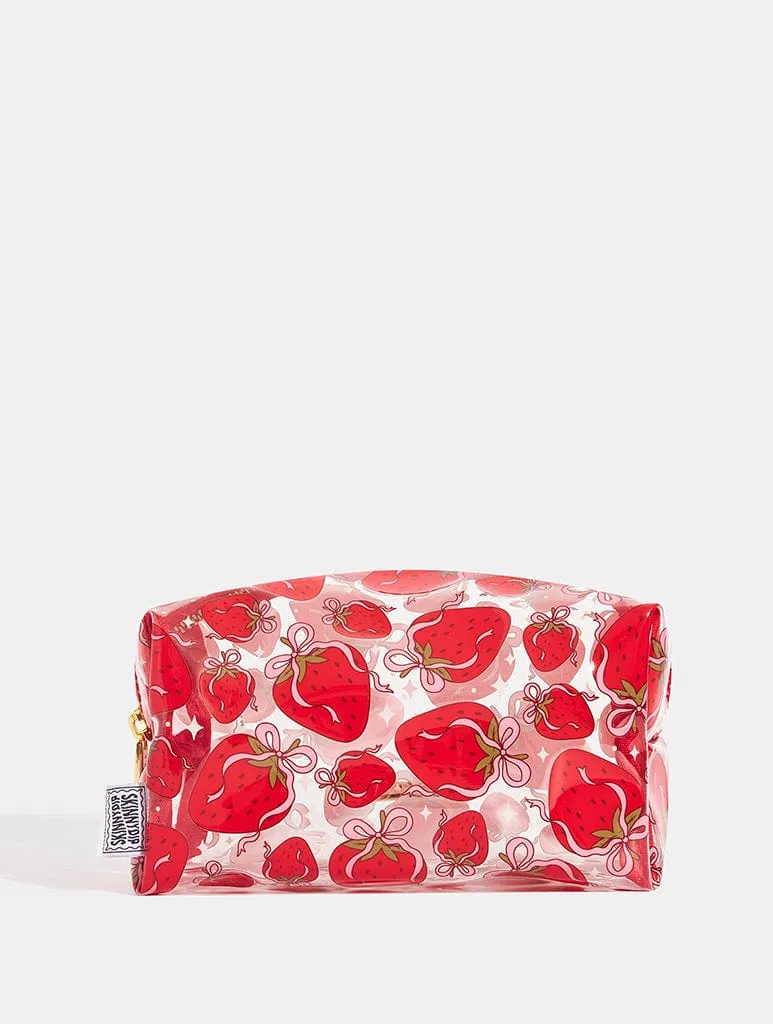 Strawberry Bow Make Up Bag sold by Skinnydip London product image thumbnail 2