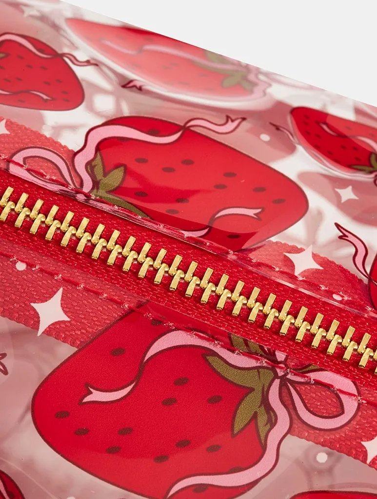 Strawberry Bow Make Up Bag sold by Skinnydip London product image thumbnail 5