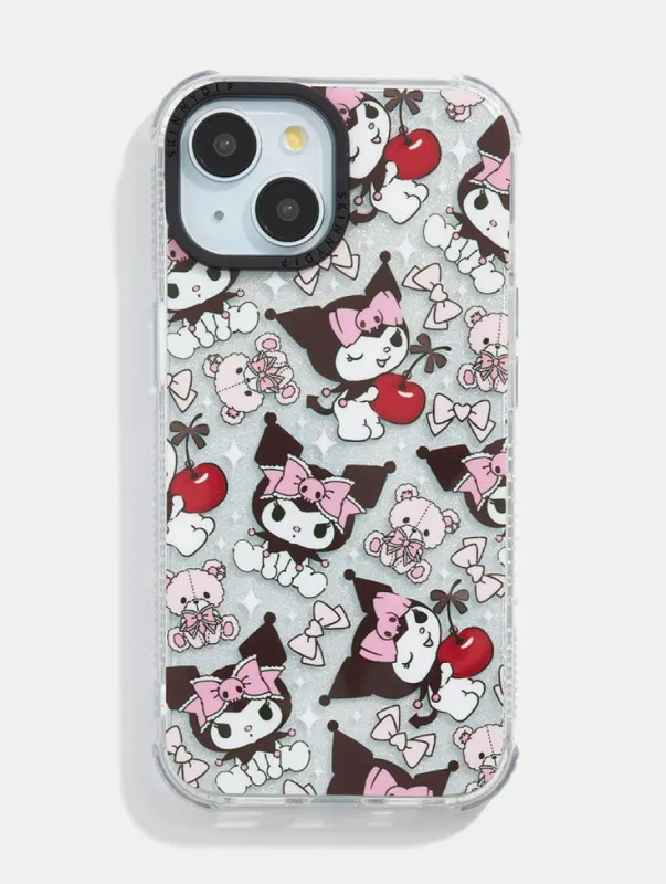 Kuromi x Skinnydip Teddy Bow Case sold by Skinnydip London