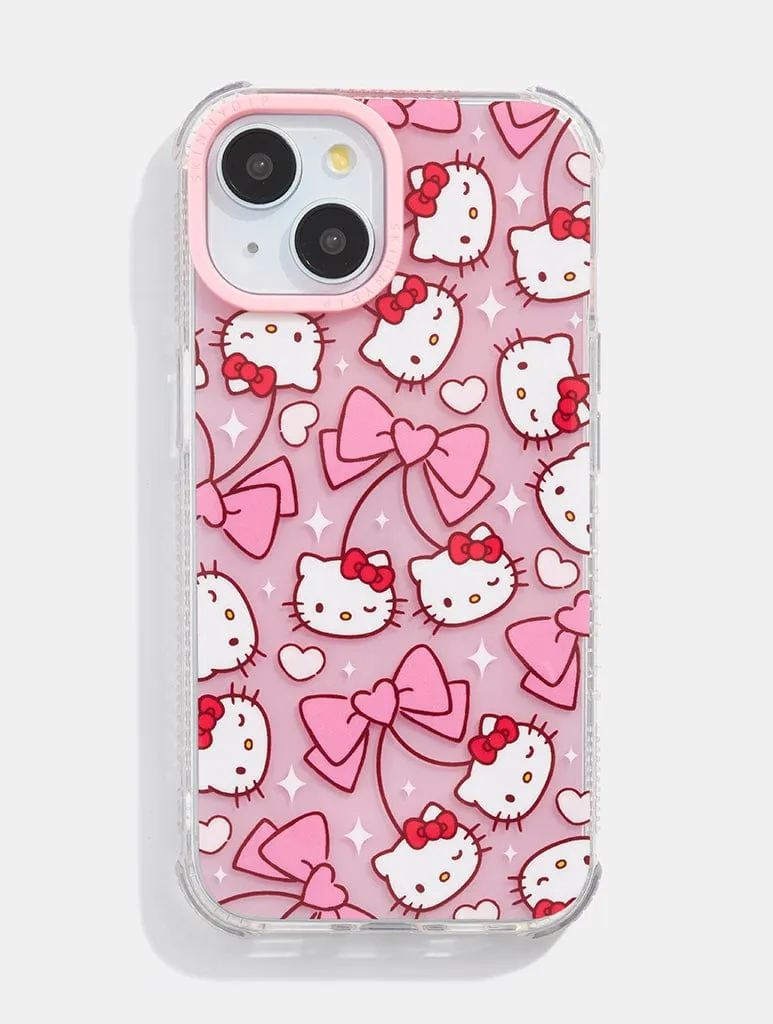 Hello Kitty x Skinnydip Pink Bow Case sold by Skinnydip London