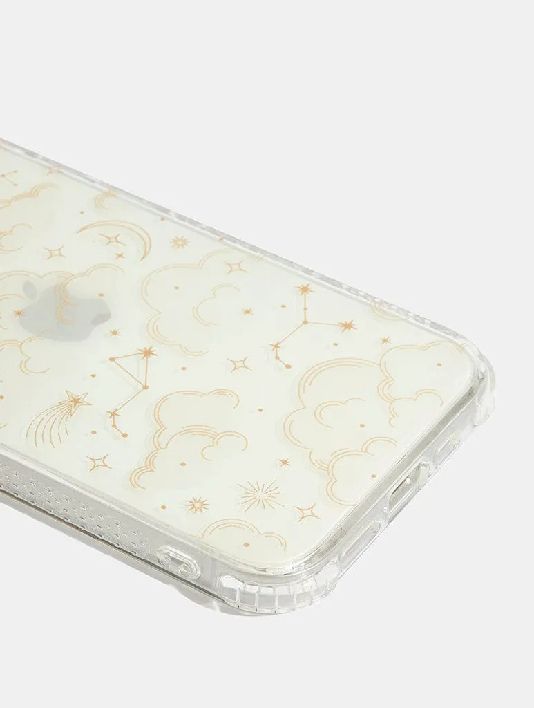Gold Celestial Cloud Shock iPhone Case sold by Skinnydip London product image thumbnail 3