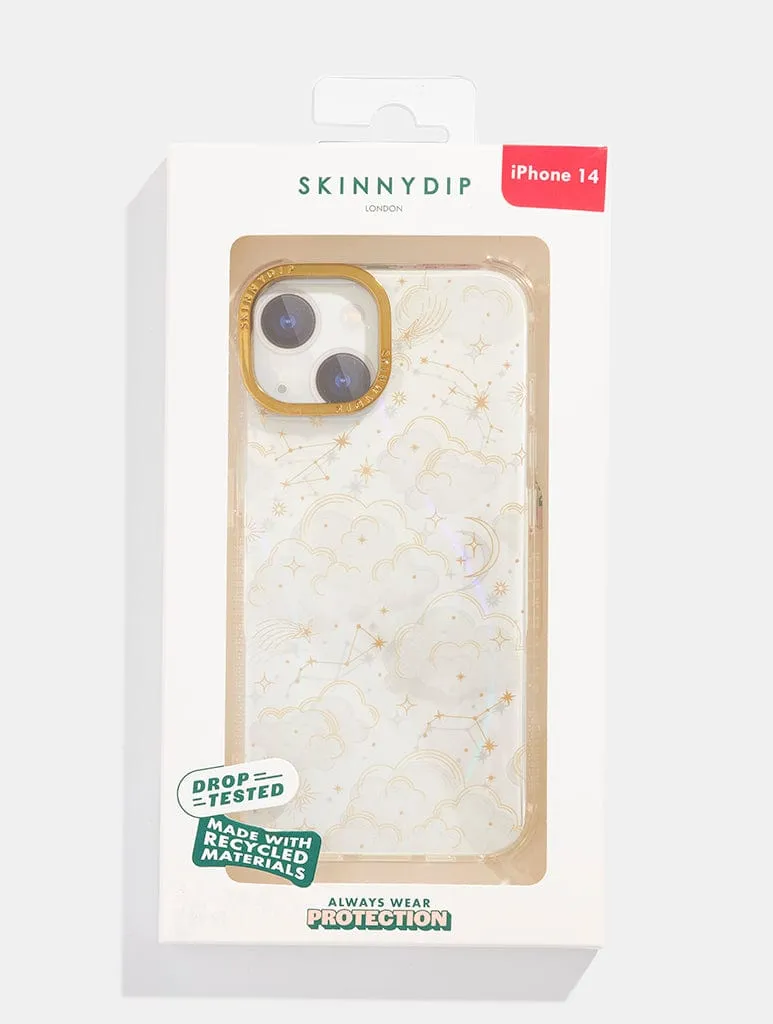 Gold Celestial Cloud Shock iPhone Case sold by Skinnydip London product image thumbnail 5