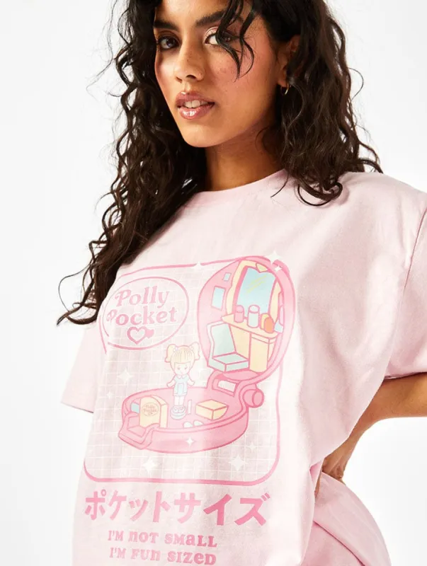 Polly Pocket x Skinnydip Fun Sized T-Shirt In Pink sold by Skinnydip London