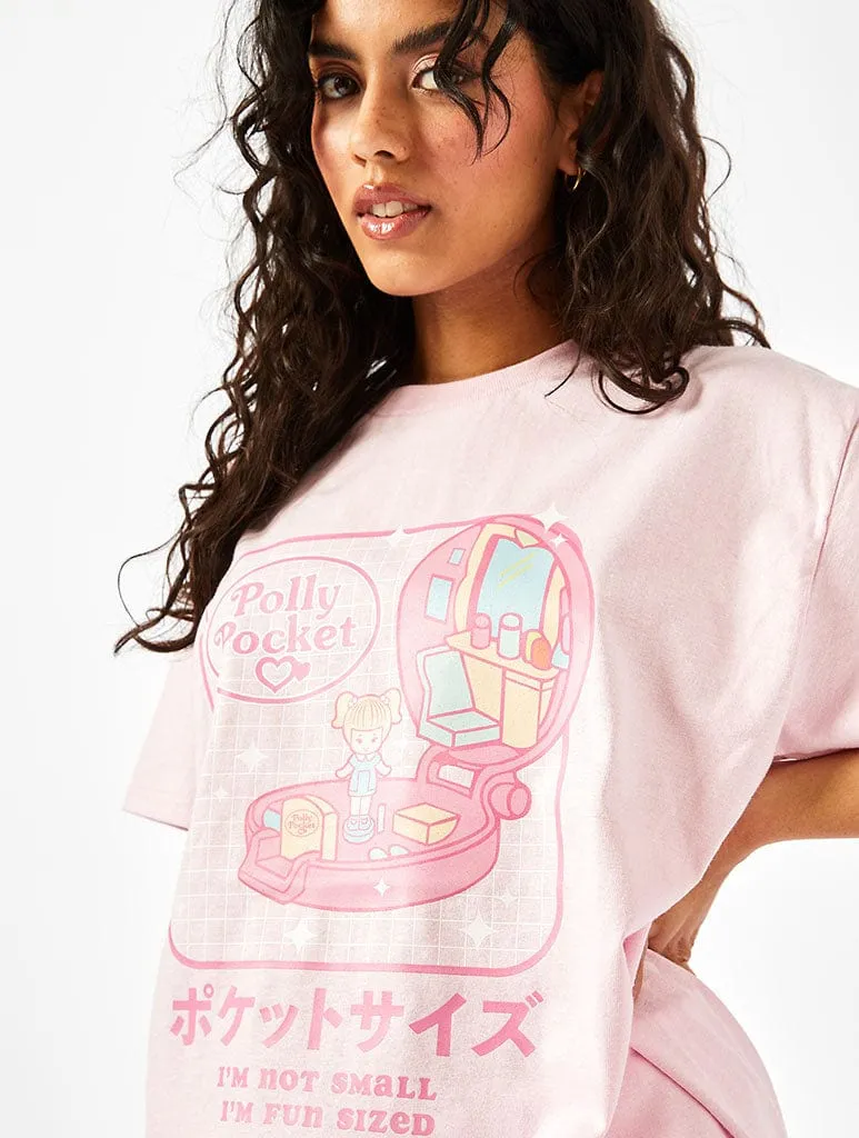 Polly Pocket x Skinnydip Fun Sized T-Shirt In Pink sold by Skinnydip London