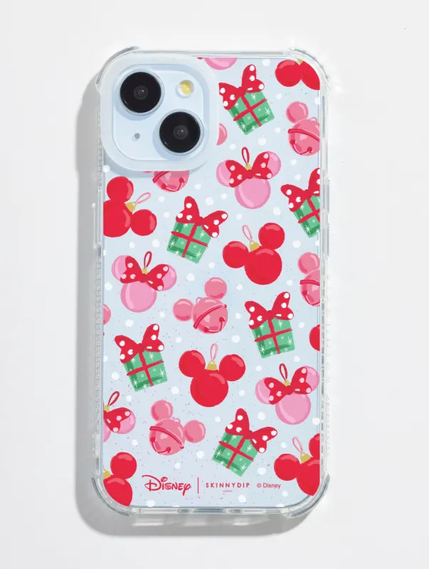 Disney Christmas Mickey Baubles Shock iPhone Case sold by Skinnydip London