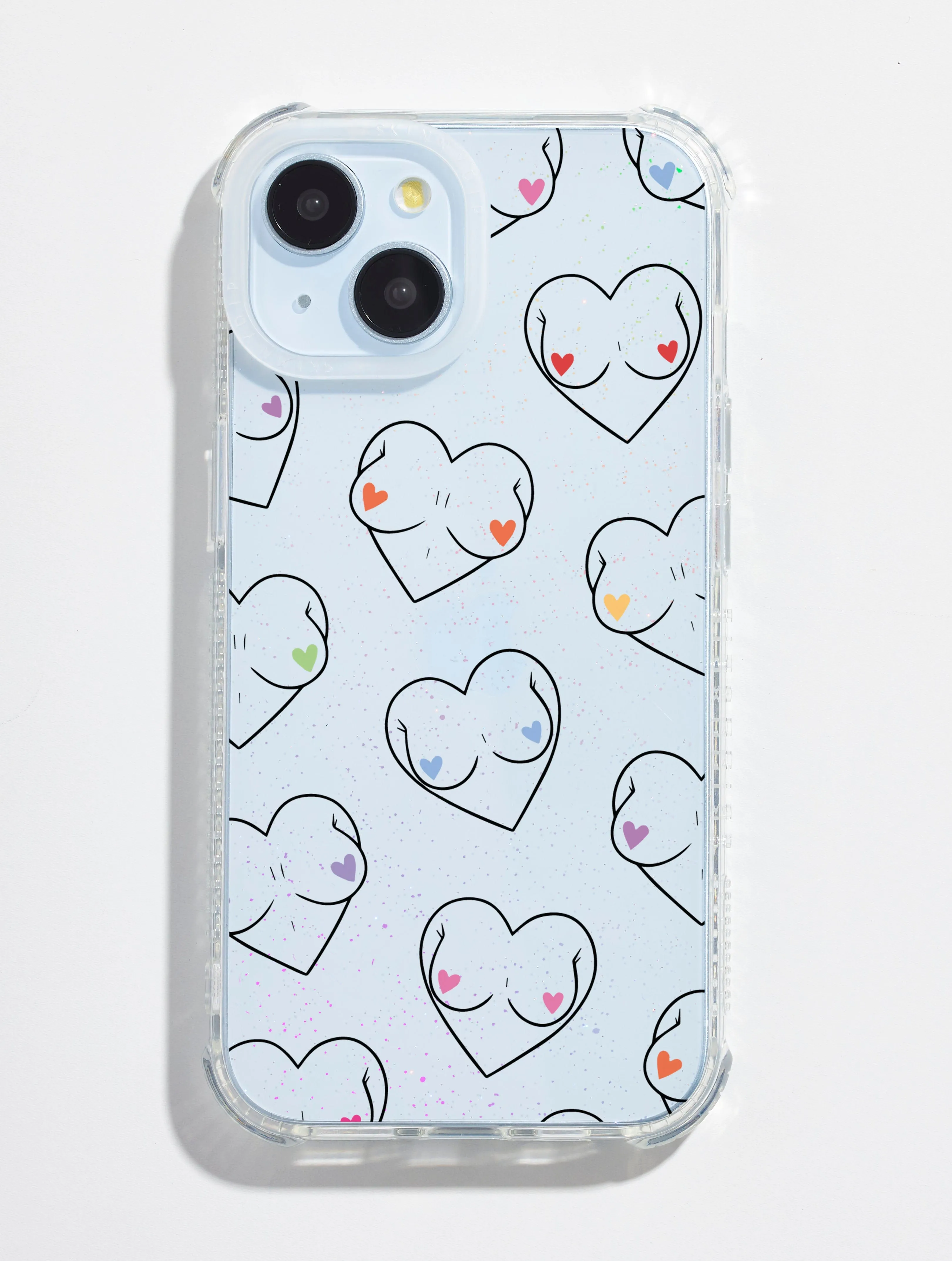 Charlotte Willcox x Skinnydip Boob Hearts Shock iPhone Case sold by Skinnydip London
