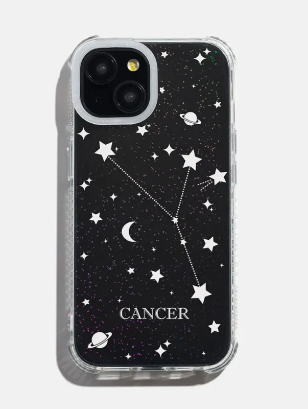 Cancer Celestial Zodiac Glitter Shock iPhone Case sold by Skinnydip London