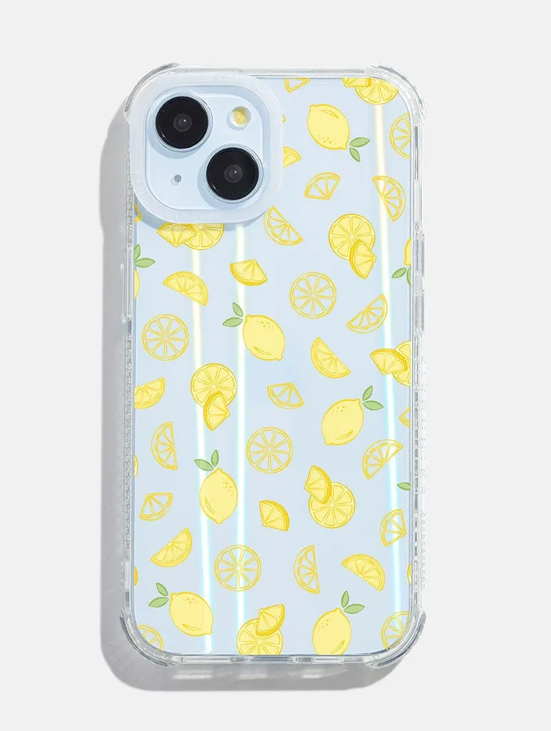 Ditsy Lemons Shock iPhone Case sold by Skinnydip London