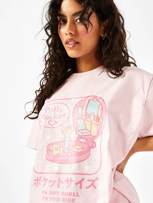 Polly Pocket x Skinnydip Fun Size T-Shirt In Pink sold by Skinnydip London