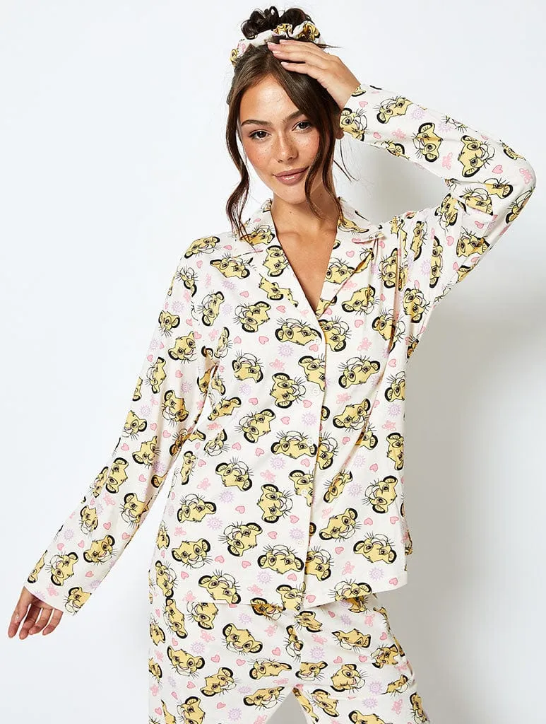 Disney Simba Pyjama Set in Cream sold by Skinnydip London product image thumbnail 2