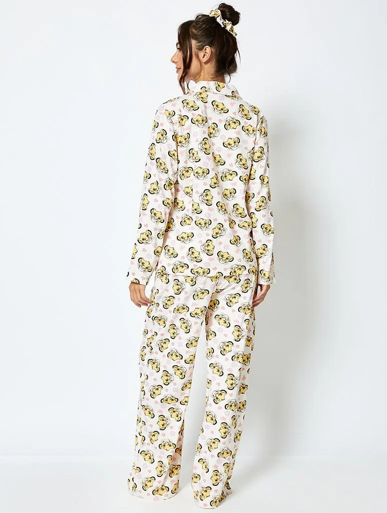 Disney Simba Pyjama Set in Cream sold by Skinnydip London product image thumbnail 5