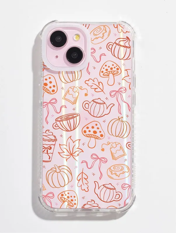 Autumn Doodle Shock iPhone Case sold by Skinnydip London