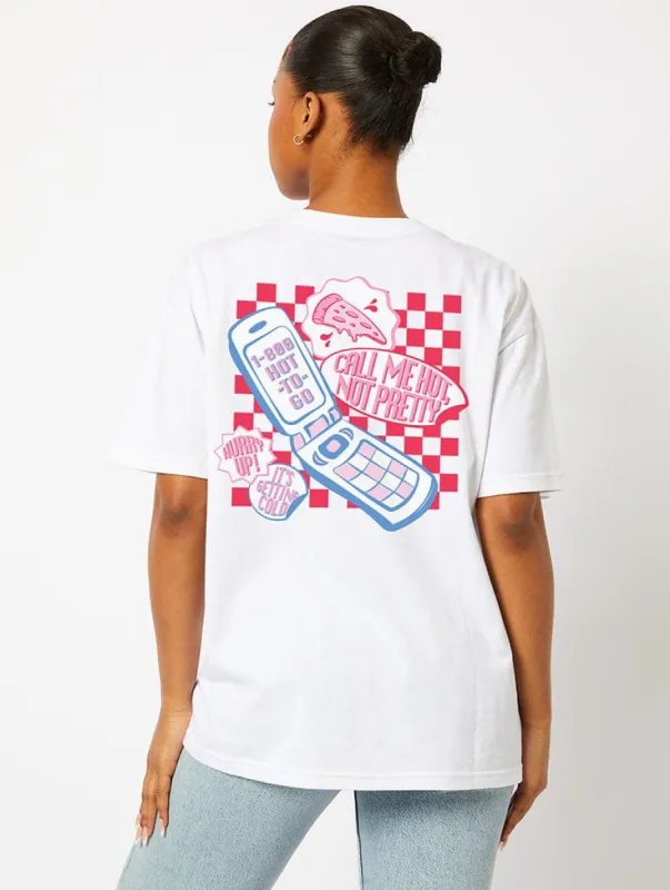 Hot To Go T-Shirt in Ecru sold by Skinnydip London