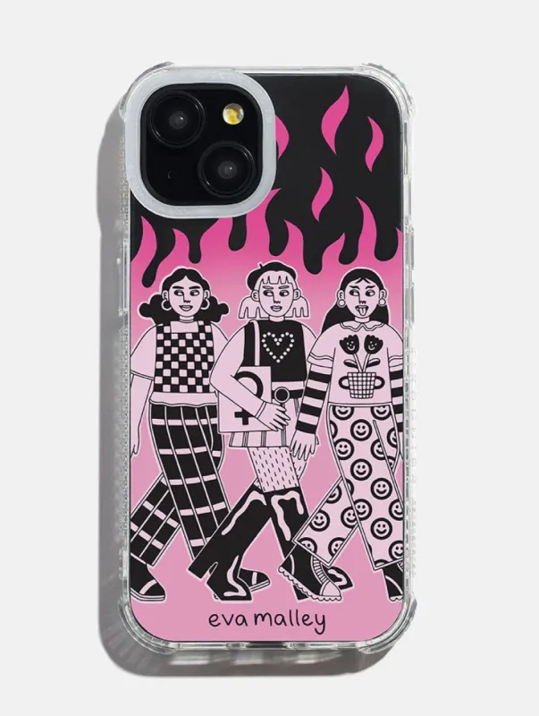 Eva Malley x Skinnydip Girls Girls Girls Shock iPhone Case sold by Skinnydip London