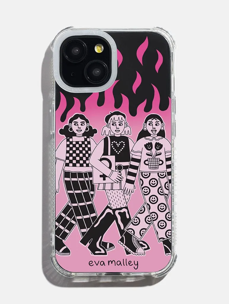 Eva Malley x Skinnydip Girls Girls Girls Shock iPhone Case sold by Skinnydip London