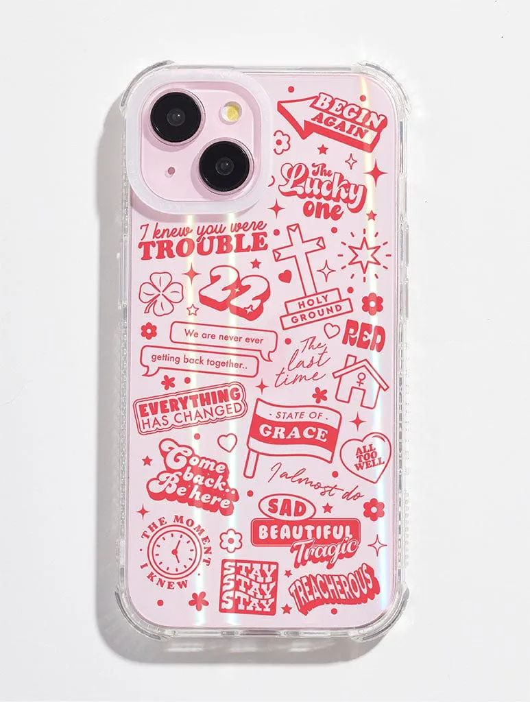 Red Shock iPhone Case sold by Skinnydip London