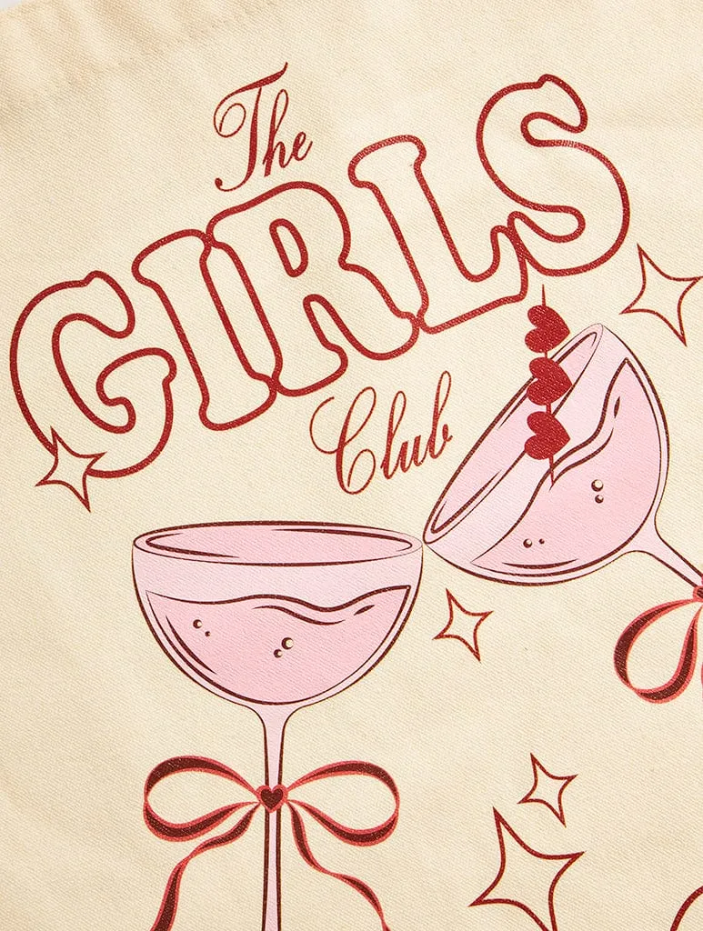 The Girls Wine & Wellness Tote Bag sold by Skinnydip London product image thumbnail 2