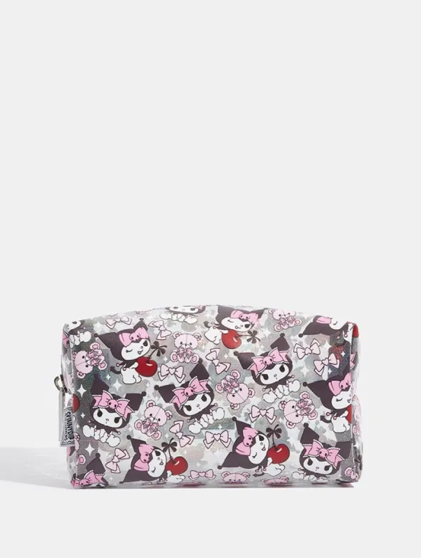 Kuromi x Skinnydip Teddy Bow Make Up Bag sold by Skinnydip London