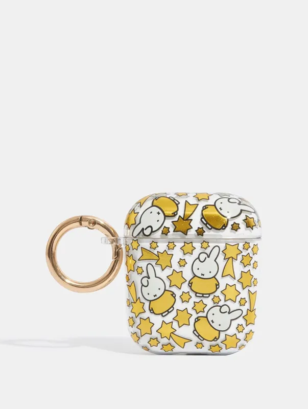 Miffy x Skinnydip Gold Celestial AirPods Case sold by Skinnydip London