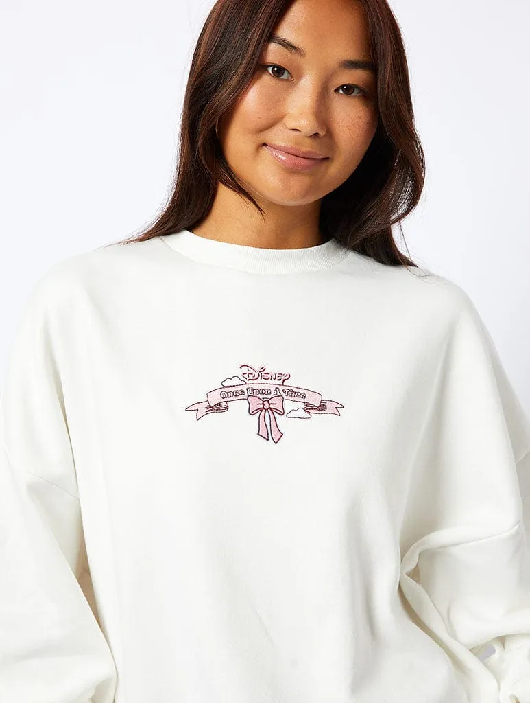 Disney Living In A Daydream Sweatshirt in Ecru sold by Skinnydip London product image thumbnail 2