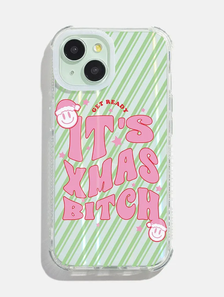 It's Xmas Bitch Shock iPhone Case sold by Skinnydip London