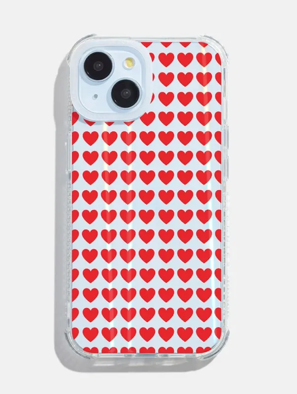 Heart Repeat Shock iPhone Case sold by Skinnydip London