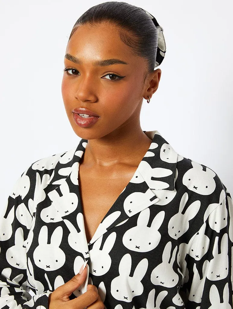 Miffy x Skinndyip Pyjama Set in Black sold by Skinnydip London product image thumbnail 4