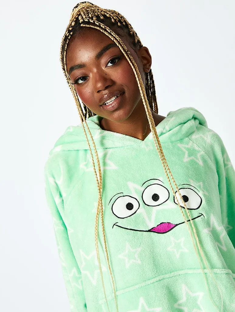 Disney Aliens Blanket Hoodie in Green sold by Skinnydip London product image thumbnail 5