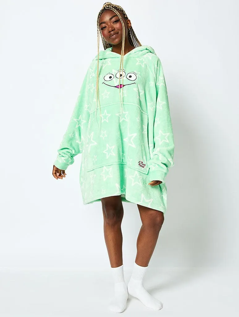 Disney Aliens Blanket Hoodie in Green sold by Skinnydip London product image thumbnail 3