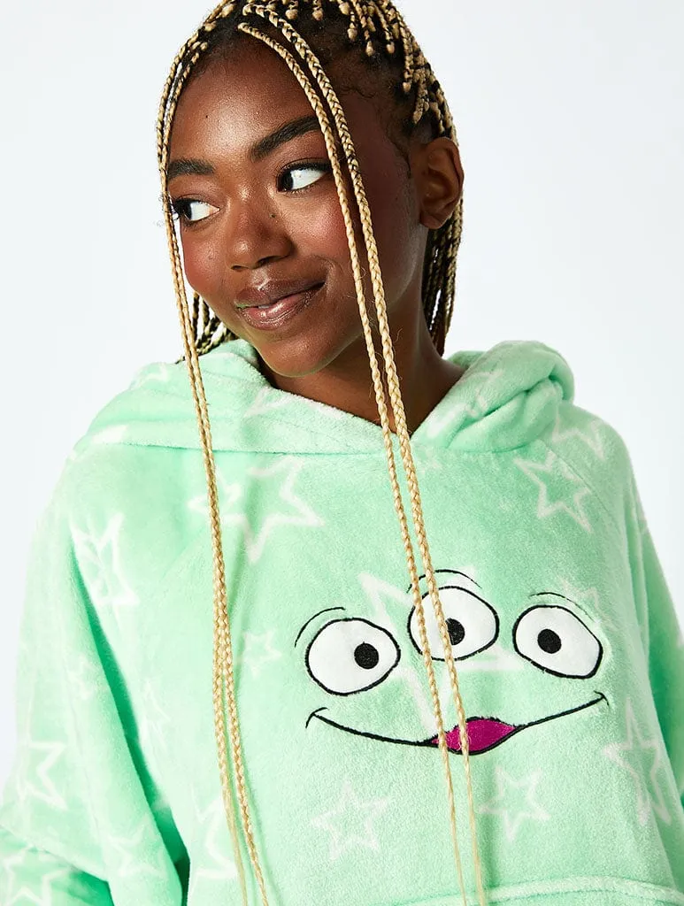 Disney Aliens Blanket Hoodie in Green sold by Skinnydip London product image thumbnail 4