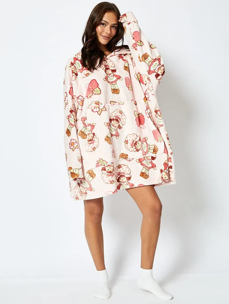 Strawberry Shortcake x Skinnydip Blanket Hoodie in Pink sold by Skinnydip London product image thumbnail 4