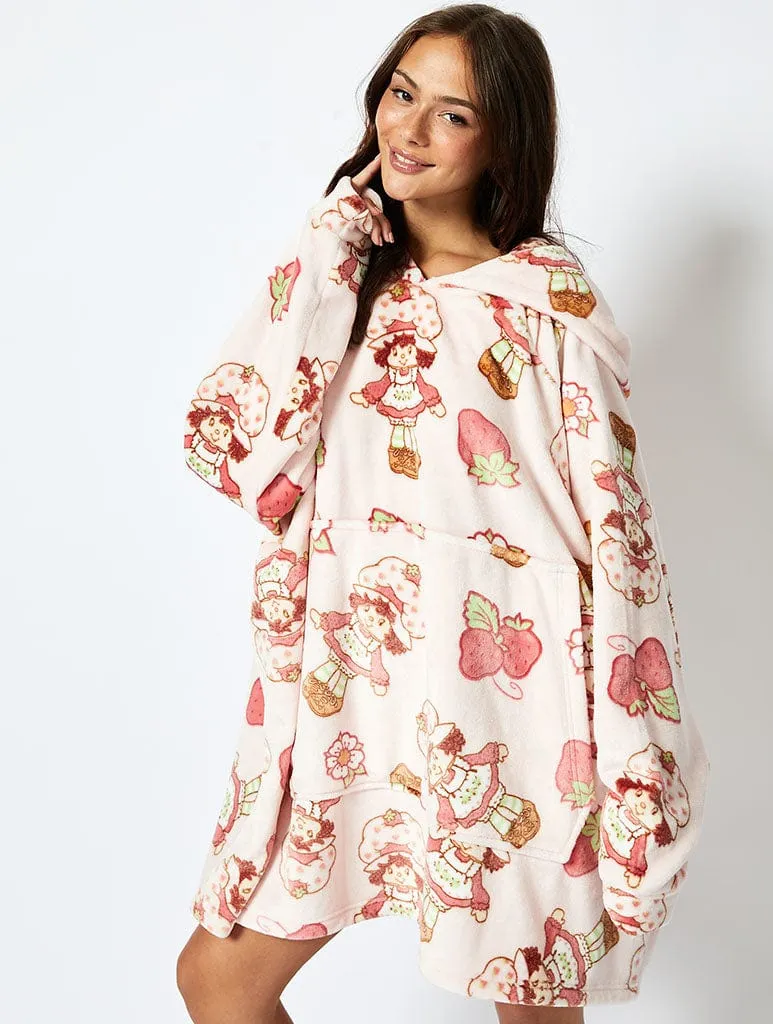 Strawberry Shortcake x Skinnydip Blanket Hoodie in Pink sold by Skinnydip London