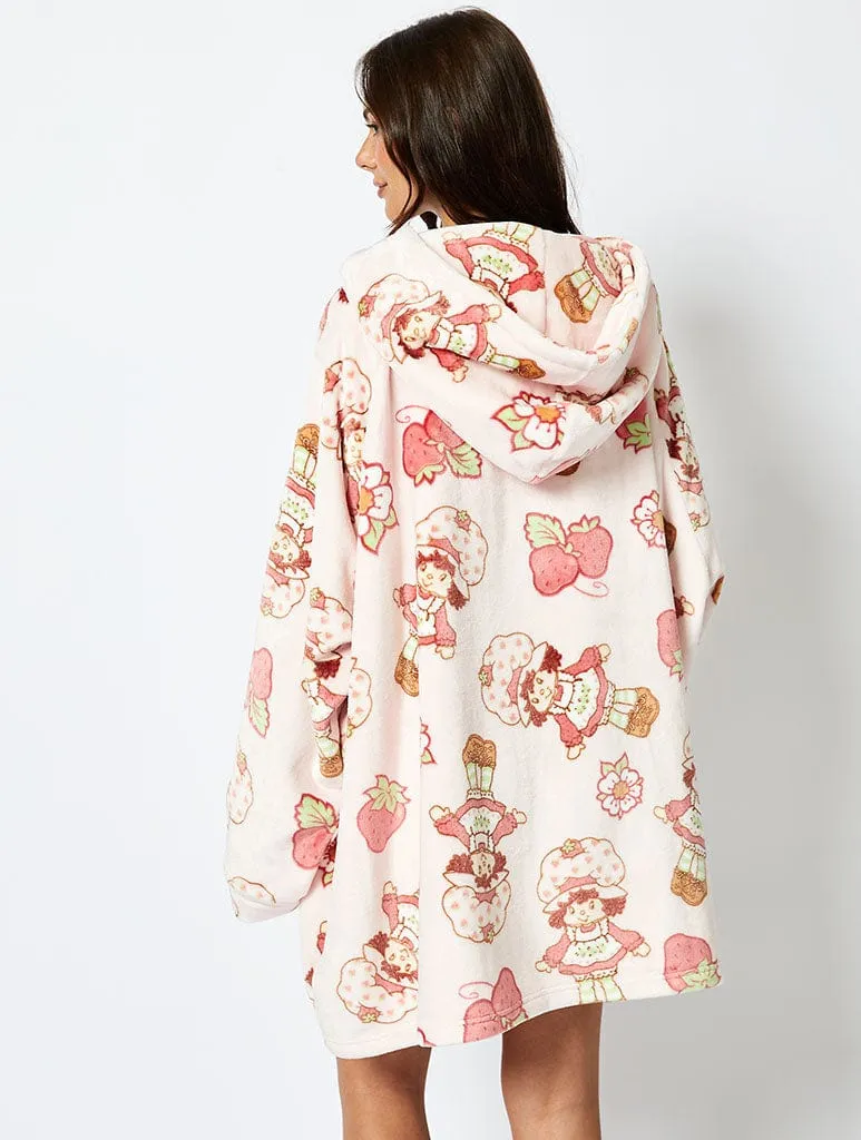 Strawberry Shortcake x Skinnydip Blanket Hoodie in Pink sold by Skinnydip London product image thumbnail 5