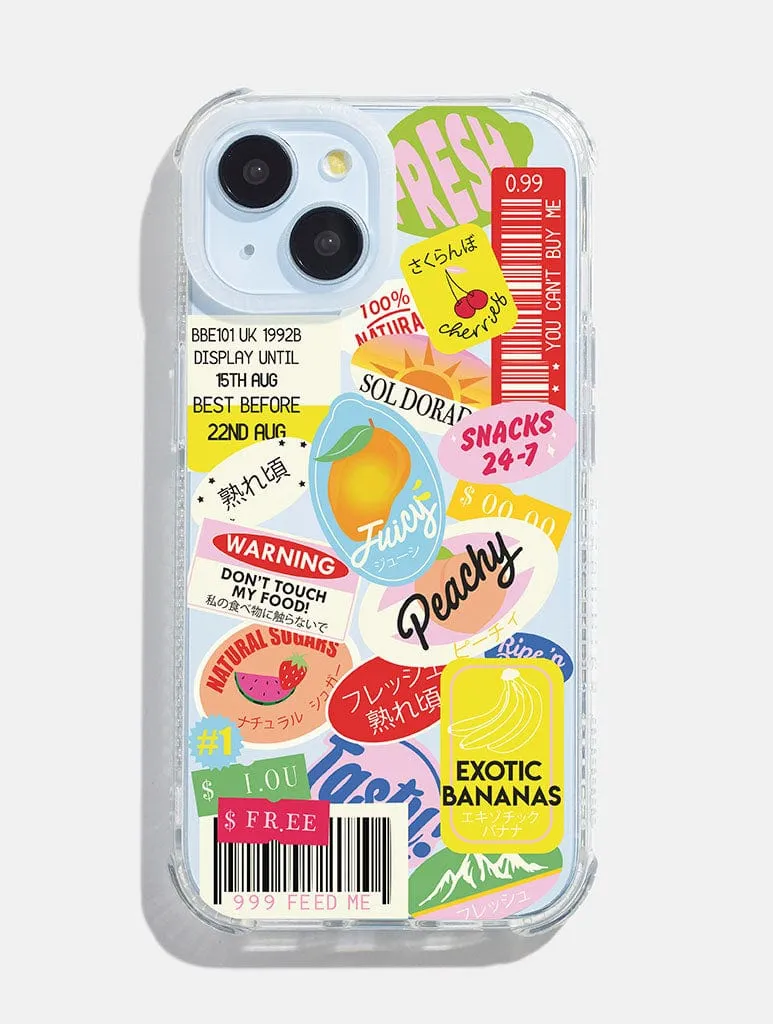 Fruit Sticker Shock iPhone Case sold by Skinnydip London