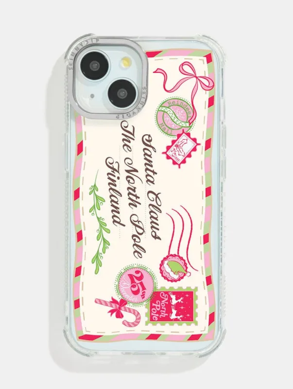 Letter to Santa Shock iPhone Case sold by Skinnydip London