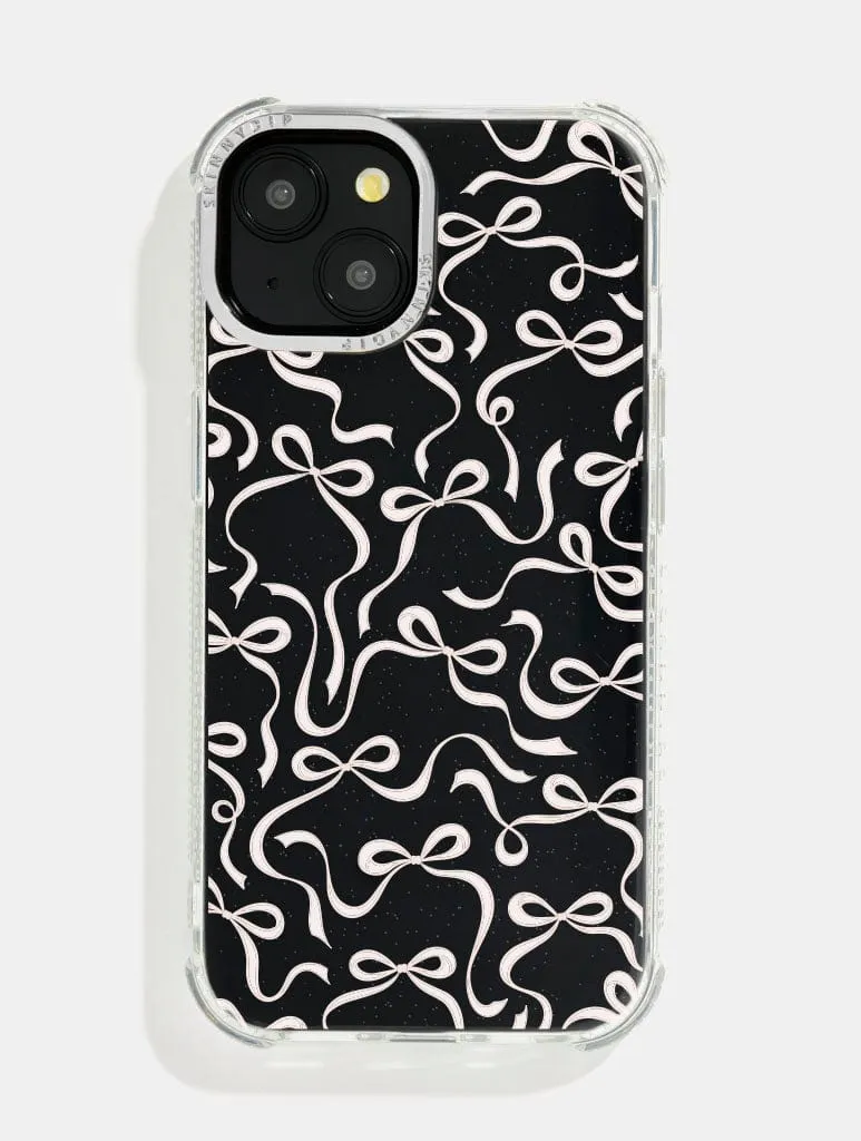 Beige Bows Shock iPhone Case sold by Skinnydip London