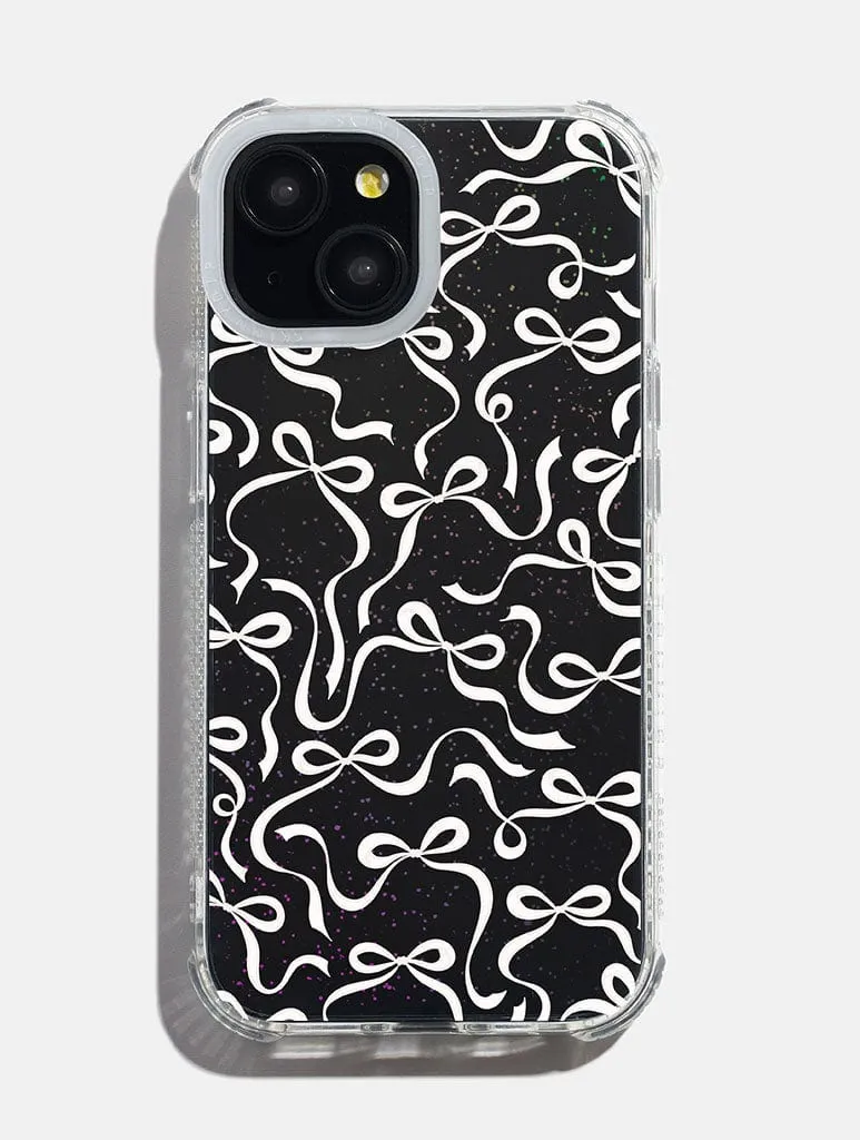Beige Bows Shock iPhone Case sold by Skinnydip London