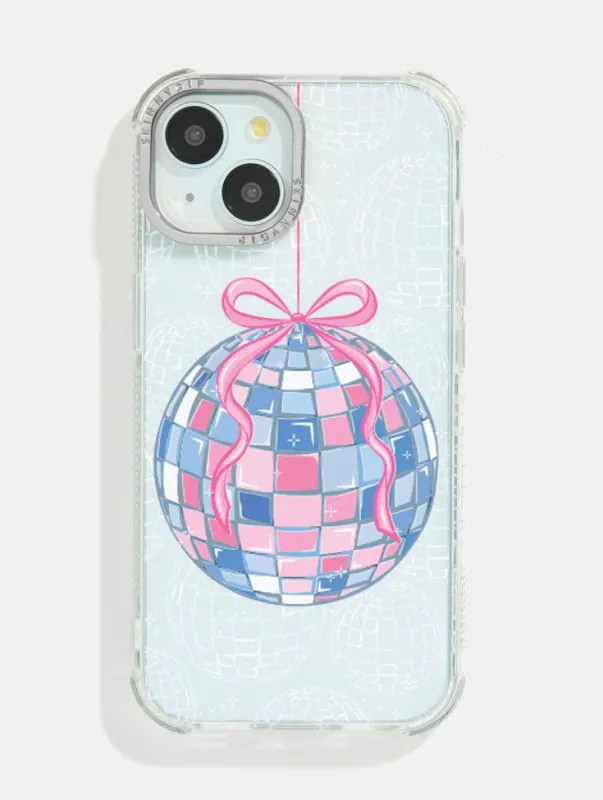 Hanging Bow Disco Ball Shock iPhone Case sold by Skinnydip London