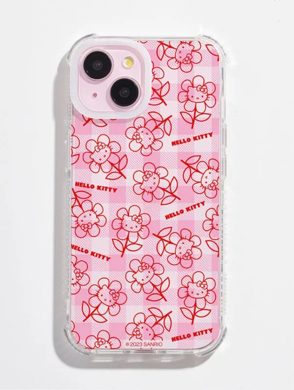 Hello Kitty x Skinnydip Gingham Flower Shock iPhone Case sold by Skinnydip London