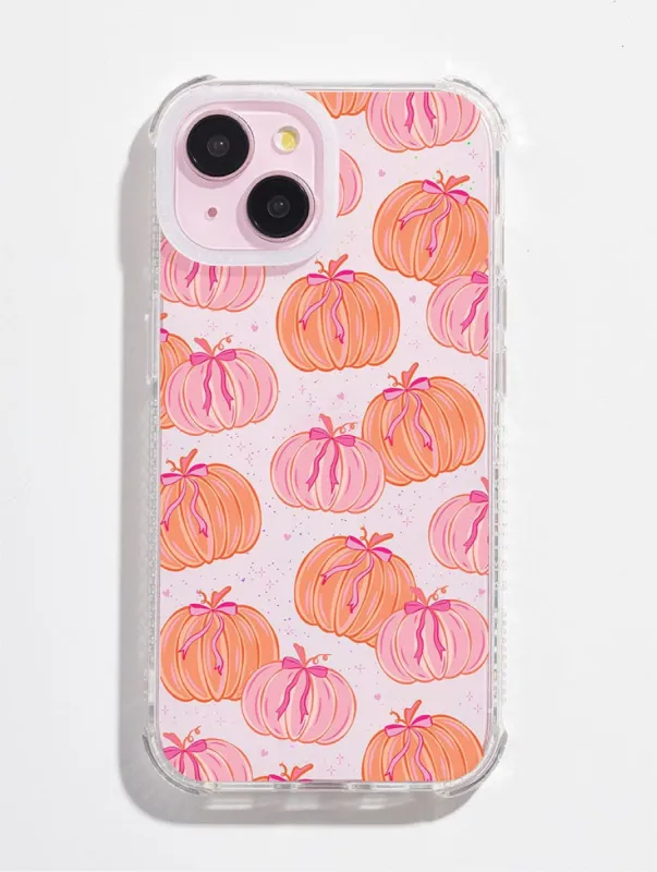 Pumpkin Bow Shock iPhone Case sold by Skinnydip London