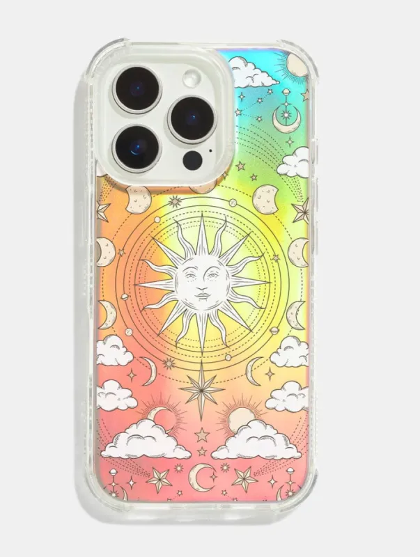 Celestial Tarot Holo Foil Shock iPhone Case made by Skinnydip London