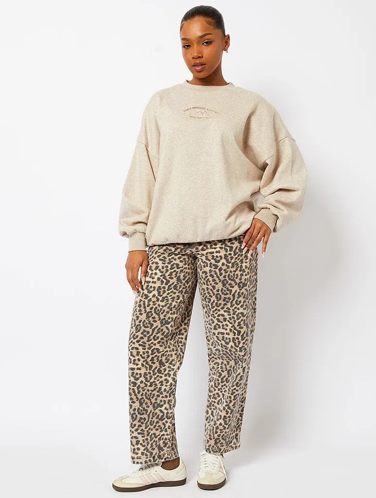 Your Opinions Matter Oatmeal Sweatshirt sold by Skinnydip London product image thumbnail 3